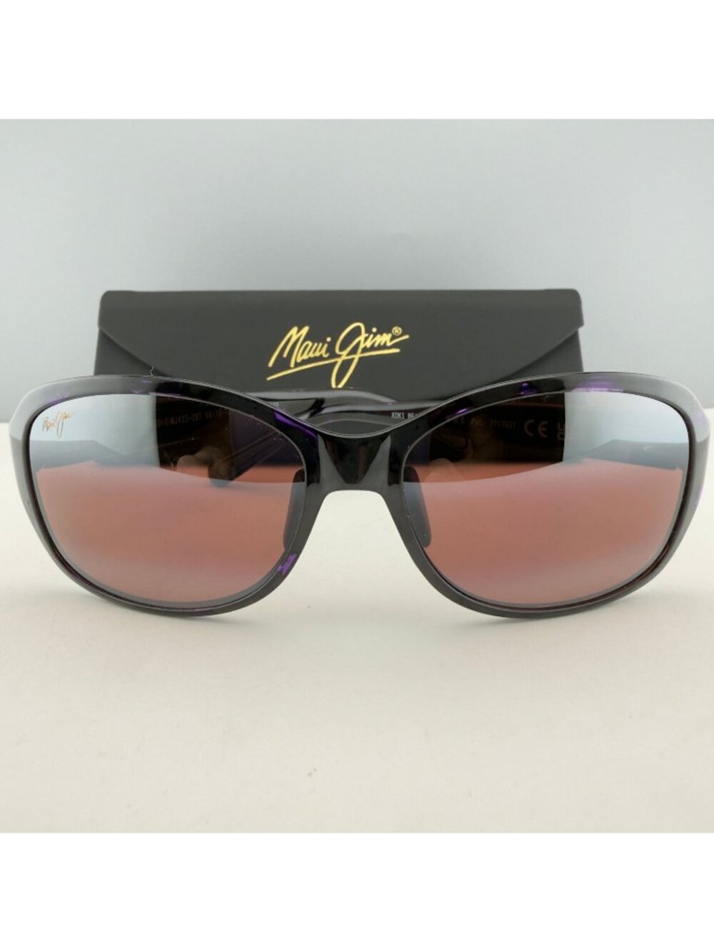 Maui Jim Koki Beach R433-28T Purple Tortoise Sunglasses 56-16-130 READ